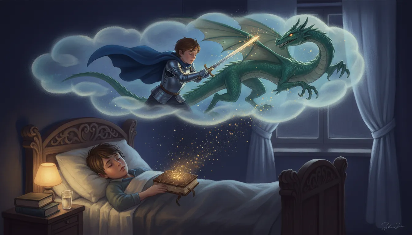 2 sleeping boy knight dream