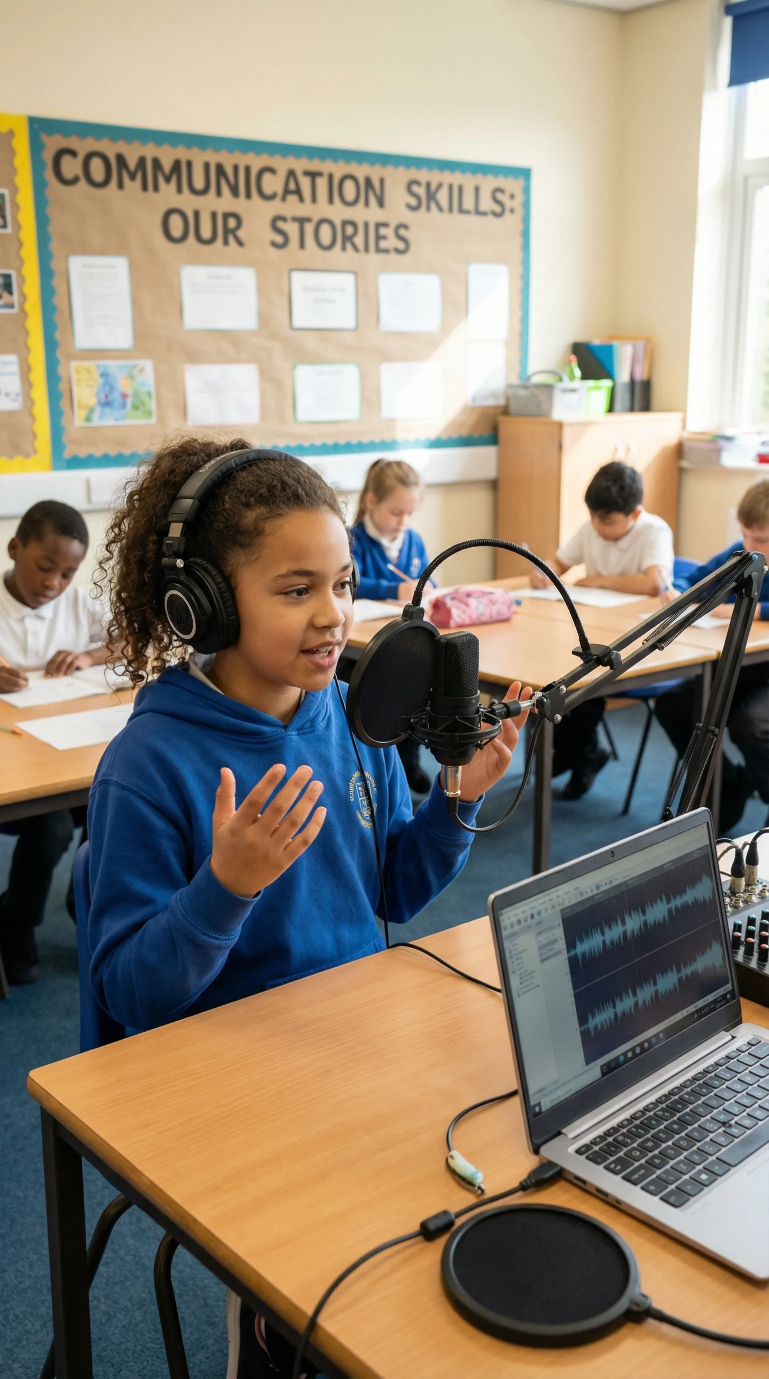 child audio recording stage