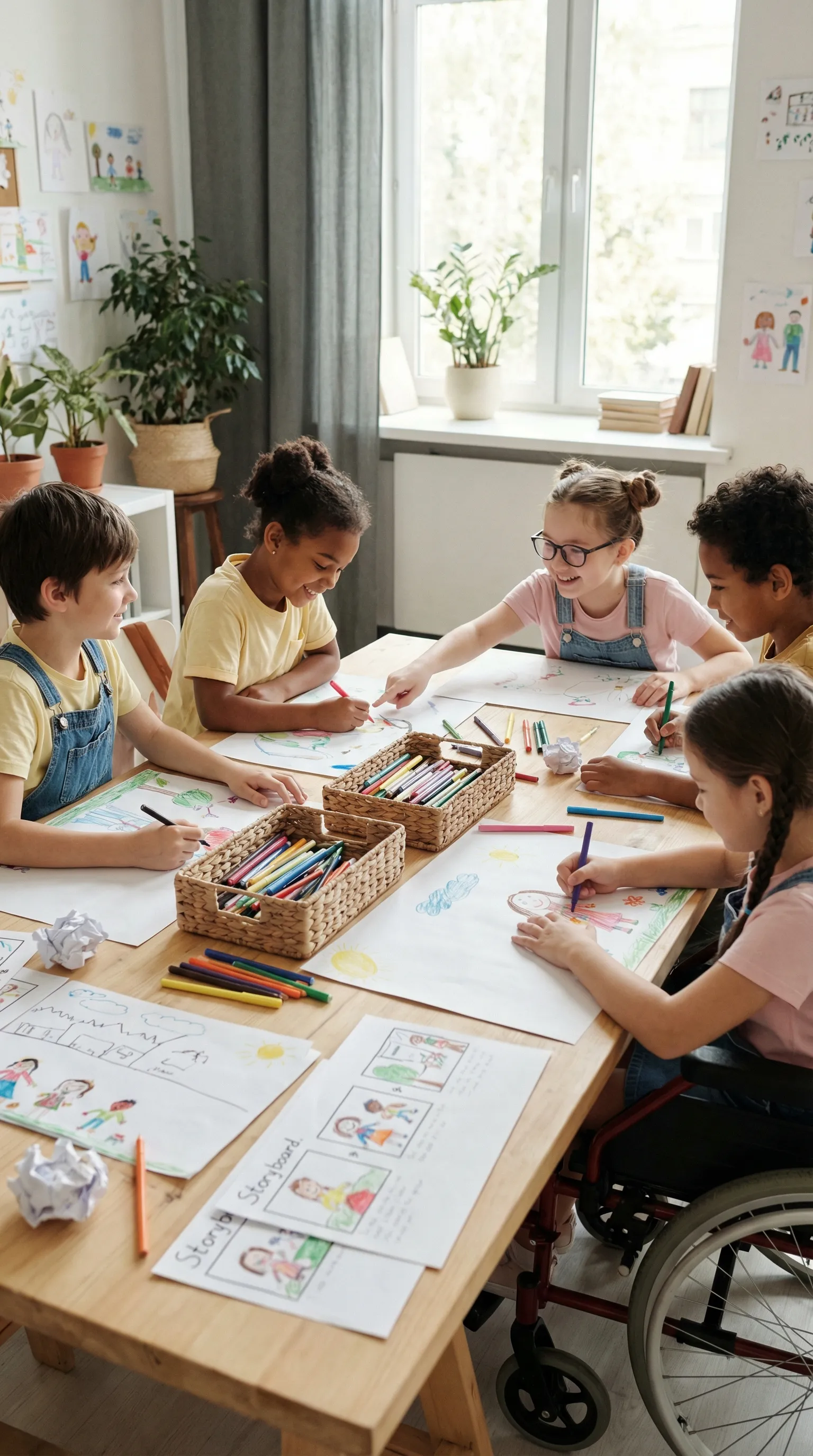 children illustration stage